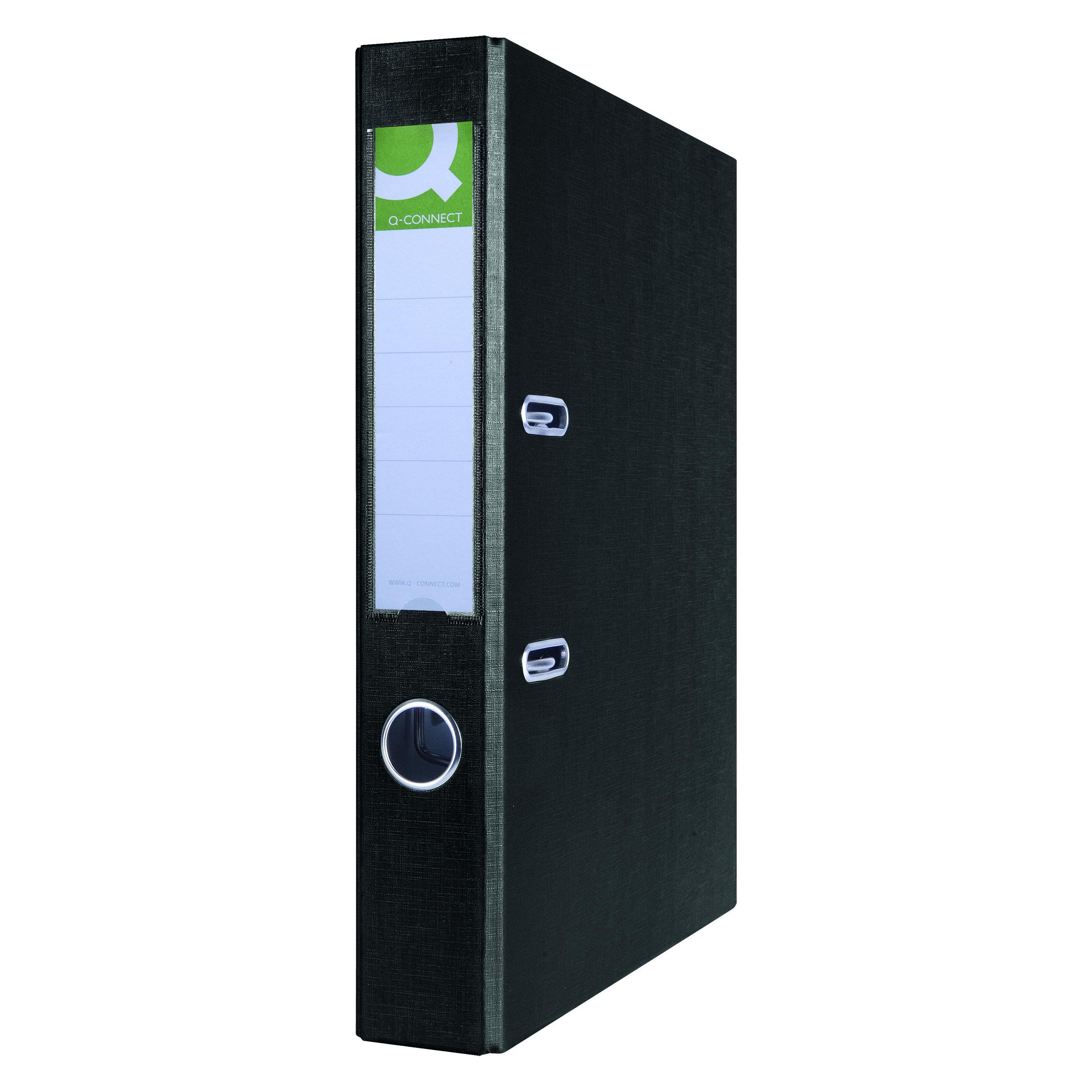 Q-Connect Hero-Ordner, PP, A4/55 mm, schwarz (A4, 55 mm) (41967297)