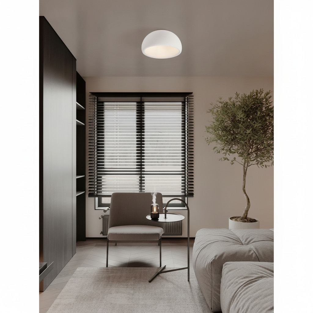 Moderne witte plafondlamp Davo Lyora Ø 50 cm