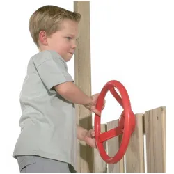 Spielzeug Lenkrad - Kindespielzeug aus Kunststoff, rot / gelb / blau - Gartenspielzeug für Kinder - Kunststoffspielzeug für den Garten