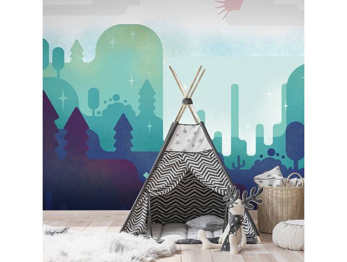 home24 Vlies-fotobehang Fairytale Landscape 450cm