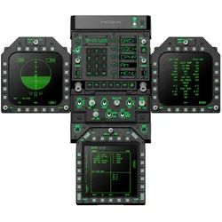 MOZA FMP18 Panel Bundle Modulares Cockpit-System, authentische F/A-18-Bedienung, einstellbare Beleuchtung, flexible Montage, MOZA Cockpit Software