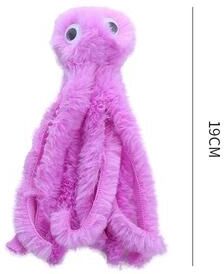 Uplifted Finds Plush Octopus Interactive Cat Toy purple
