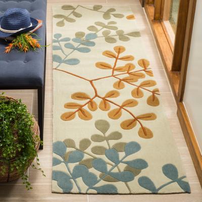 SAFAVIEH Handmade Modern Art Sevcan Modern Polyester Rug