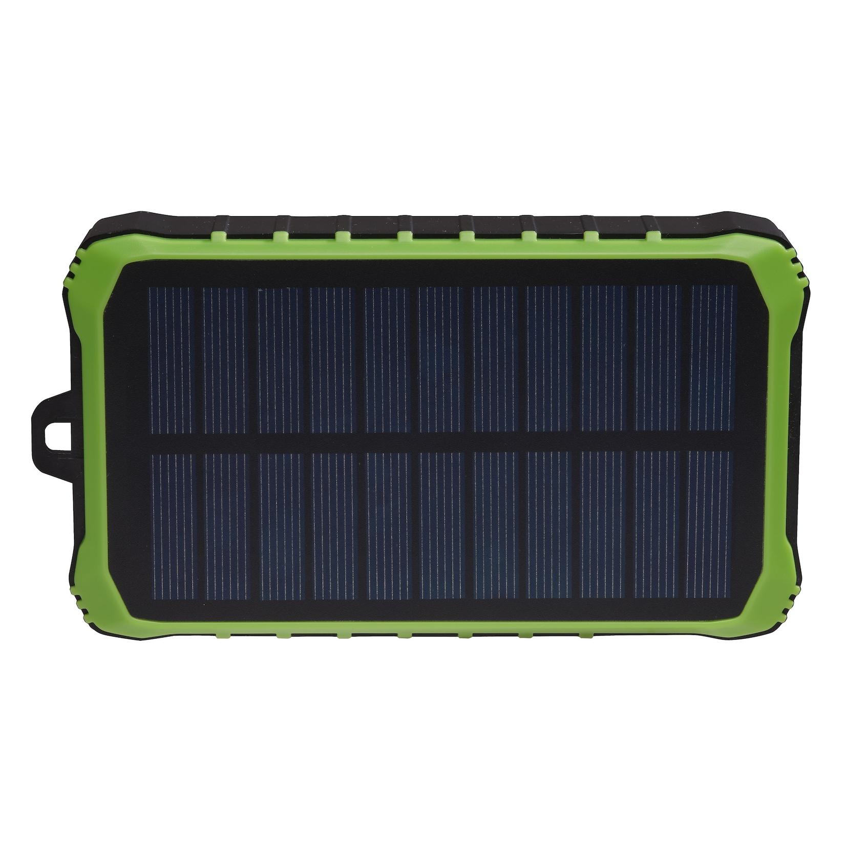Denver PSO-10012 Solar Powerbank–10.000 mAh, mit Taschenlampe, schwarz