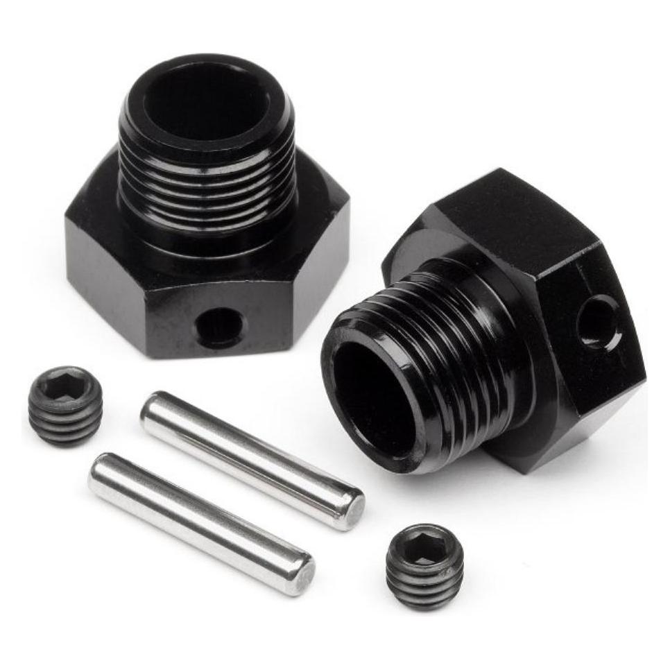 HB D8T Wheel Hex Hub 6.7mm (2Stk/Schwarz) (67804)