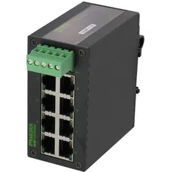 Murr Elektronik Feldbustechnik Netzwerk Switch RJ45 8 Port (8 Ports), Netzwerk Switch, Schwarz