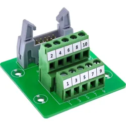 InLine IDC 10 Buchse an Terminalblock, 5pol, auf Platine