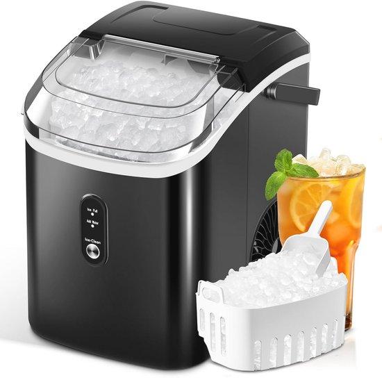 Einfache IJsblokjesmaschine mit Selbstreinigung, 15,9 kg pro Tag, inkl. Eisschöpfer und Eismesser