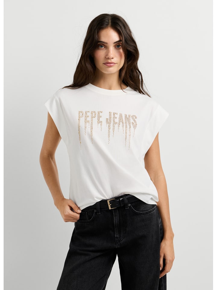 Pepe Jeans Shirt "Carina" in Weiß - M