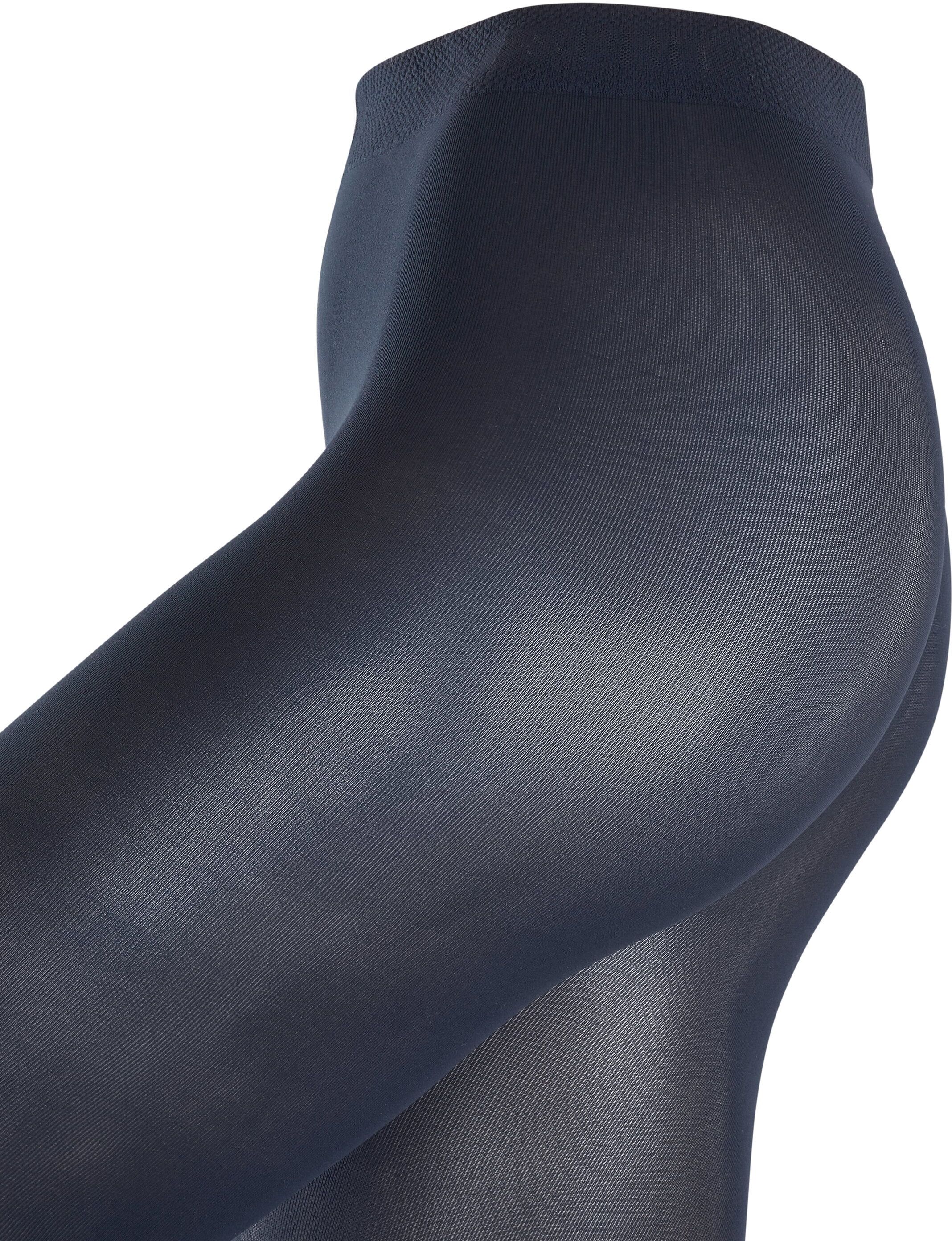 Feinstrumpfhose ESPRIT "50 DEN", Damen, Gr. 38, schwarz (marine), Obermaterial: 89% Polyamid, 10% Elasthan, 1% Baumwolle, unifarben, Strumpfhosen Feinstrumpfhose, elegant, samtig weich, halb blickdichte, matt marine 38