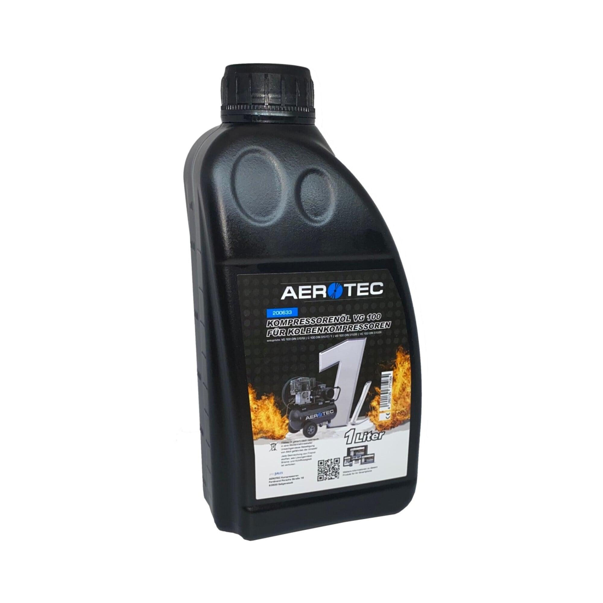 Aerotec Kompressor Öl VG 100 für Kolbenkompressoren 1 Liter, 200633)