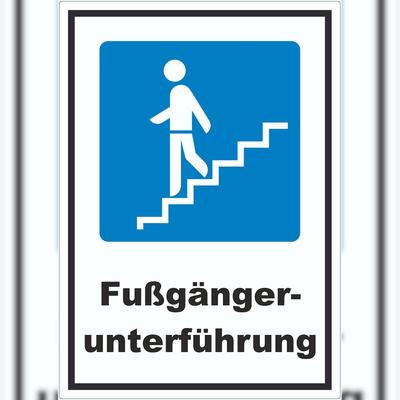 HB-Druck Fußgängerunterführung Aufkleber A6 (105x148mm)