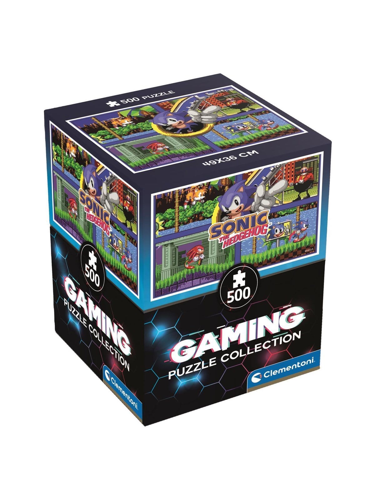 Clementoni Puzzle Cubo Sonic 64 Bit 2, 500 Teile 2D Puzzles