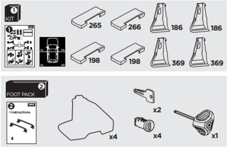 France Attelage Kit Thule 5082