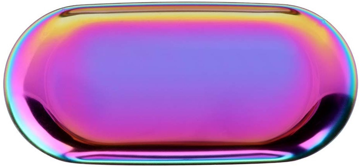 Allecto Roestvrijstalen Opbergorganizer voor Cosmetica en Sieraden - Scandinavische Stijl - Regenboogkleur