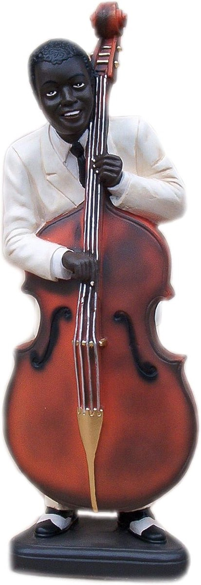 Decoratieve Muziekfiguur Orkest Beeld Blauw - Hoogte: 57 cm