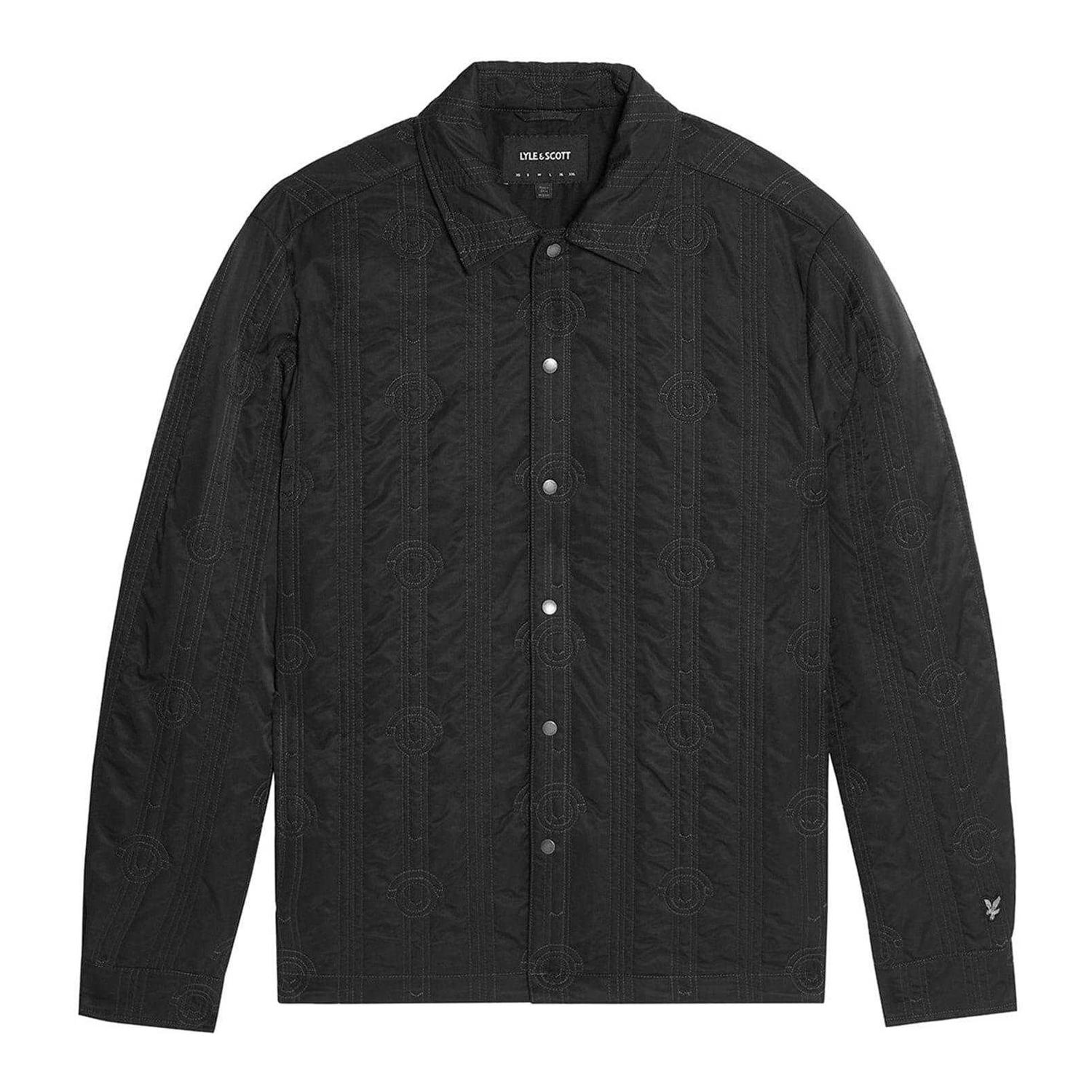 Lyle & Scott - Hemdjacke für Herren, Regulär (Schwarzeis)