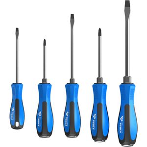 Brilliant-Tools Schraubendreher BT031020, Set, Schlitz, Kreuzschlitz, 5-teilig