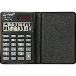 Rebell Taschenrechner SHC 108 schwarz/grau