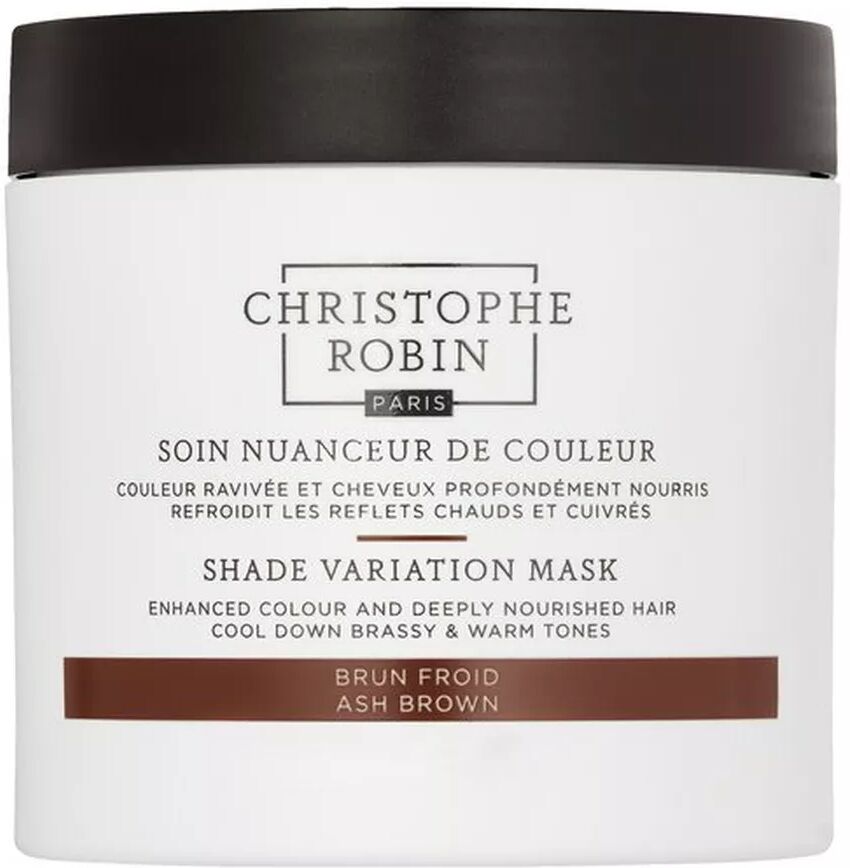 Christophe Robin - Farbnuancierende Pflege für kühles Braun Haarmaske, 250 ml, Weiss