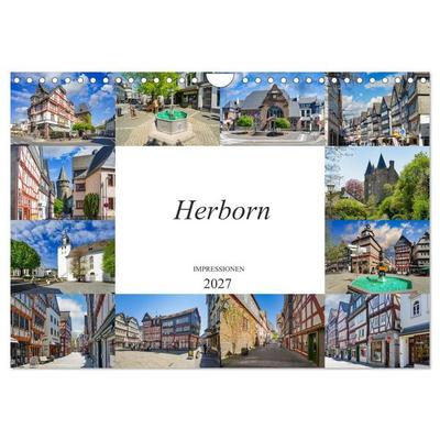 Herborn Impressionen (Wandkalender 2027 DIN A4 quer), CALVENDO Monatskalender