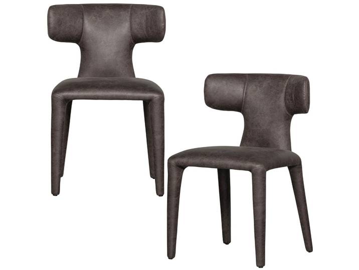 STUHL-SET Permit Grau/Schwarz B: 52cm