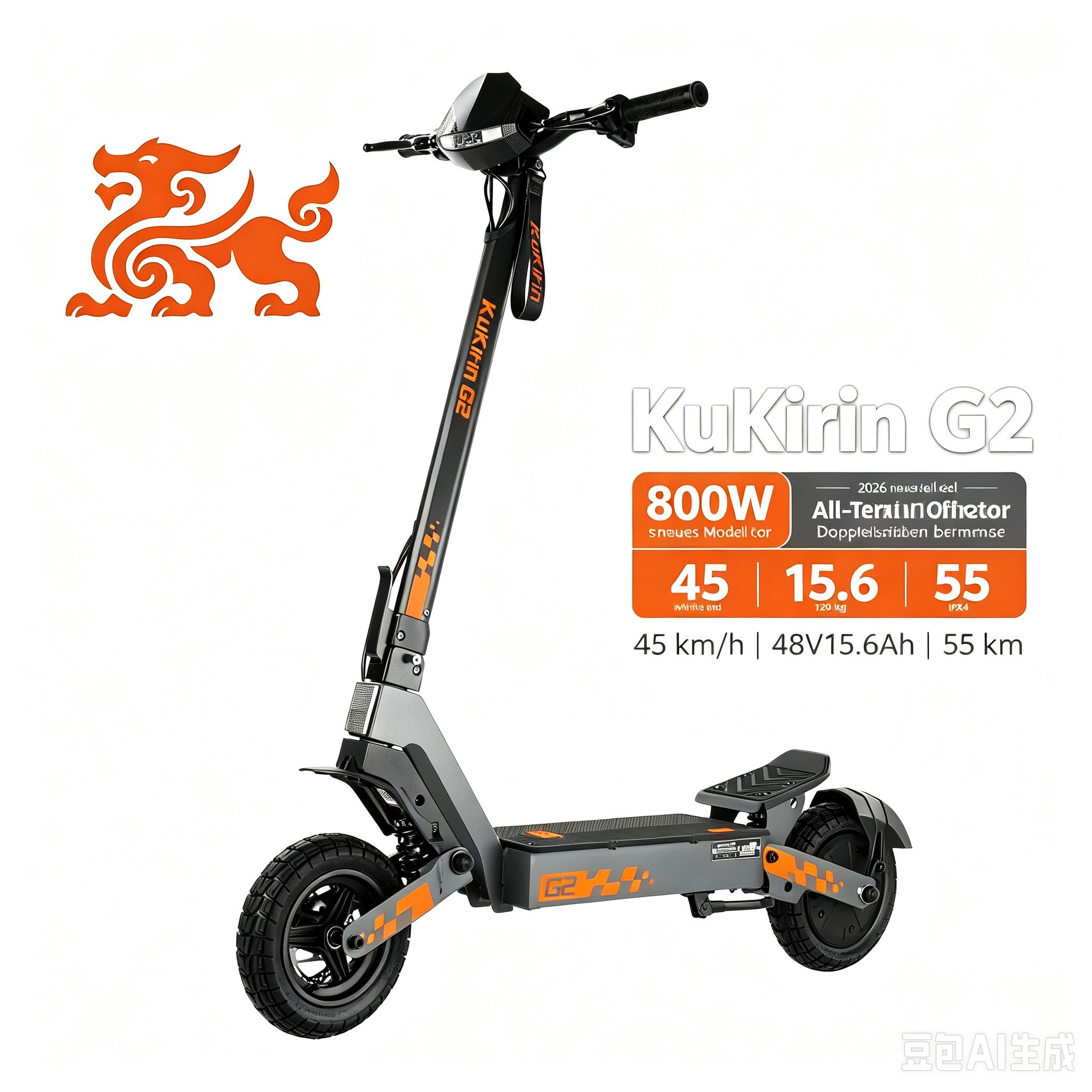 Elektrisches Roller-Modell G2, 48V, 15,6Ah, Steigungsfähigkeit bis 20°, Reifen für jedes Gelände, luftlose Bauweise, Max Belastbarkeit 120kg, Ohne ABE