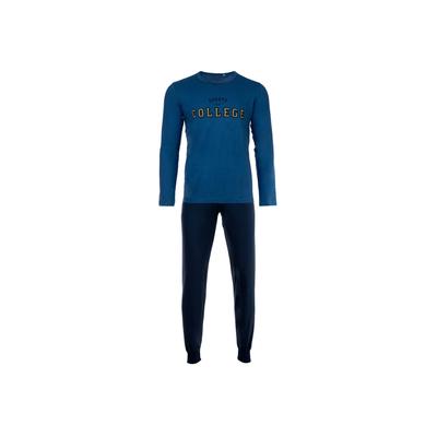 Schlafanzug SANETTA "Pyjama", Jungen, Gr. 188, blau, Obermaterial: 100% Baumwolle CO., Homewear-Sets Schlafanzug