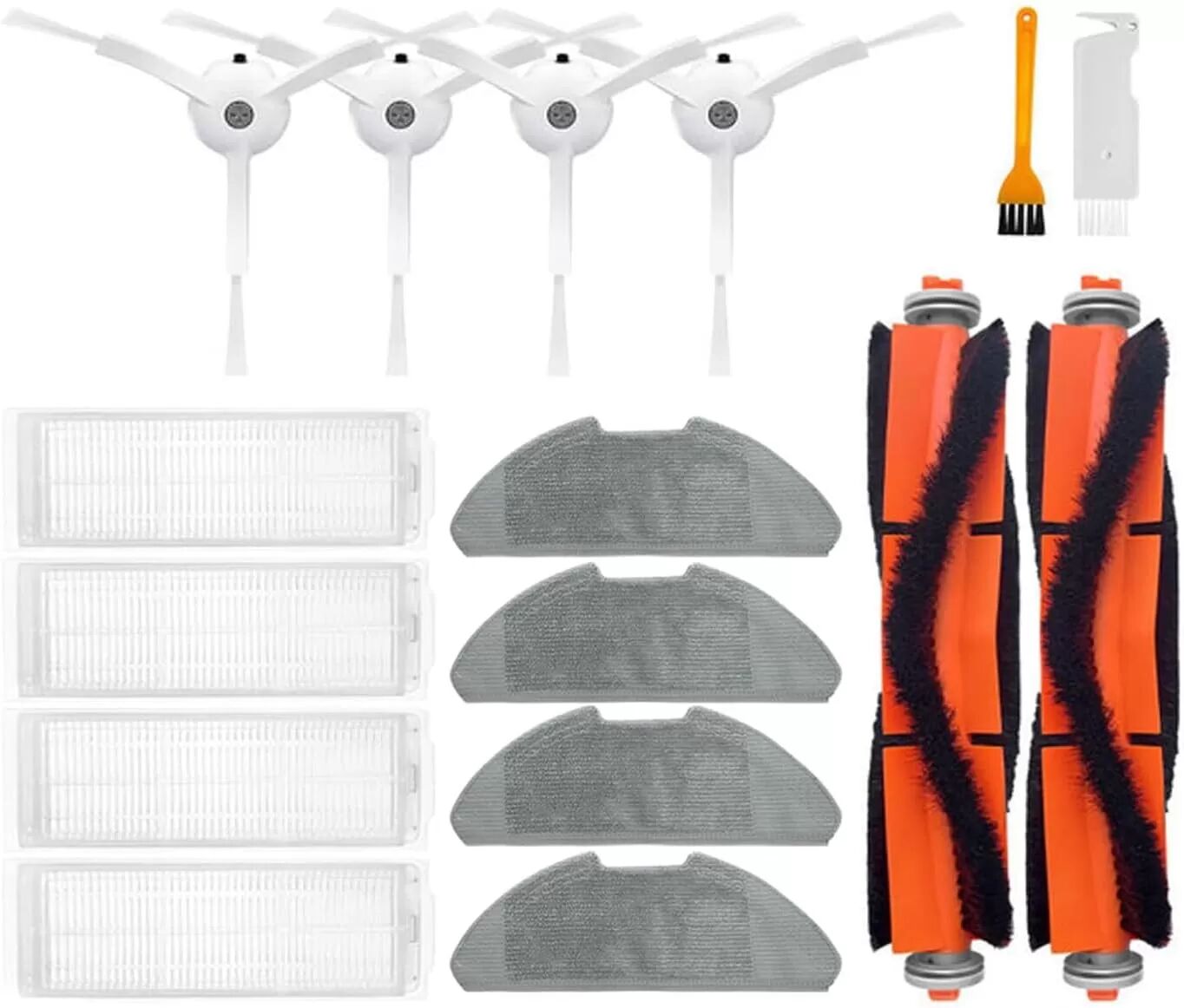 INF Accessoires pour Xiaomi Robot Vacuum Mop 2 Lite, 16 pièces