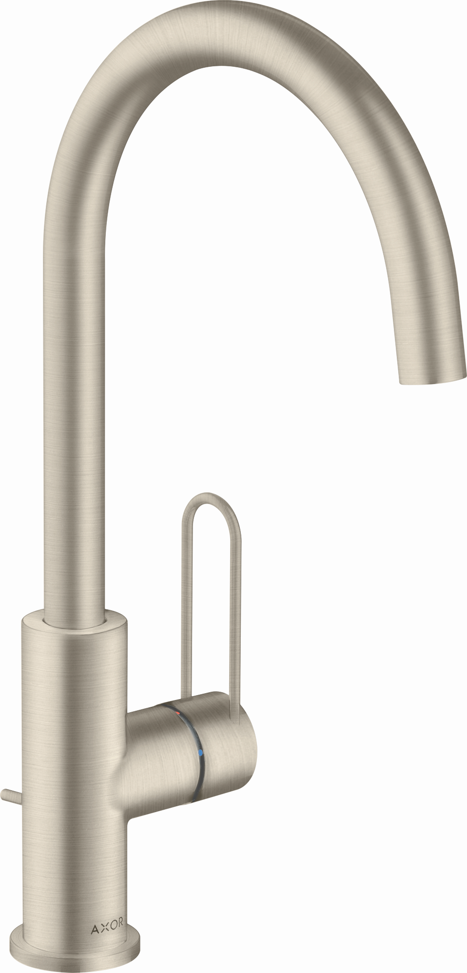 Hansgrohe Axor Uno 240 mitigeur lavabo 38036820 nickel brossé, avec vidage