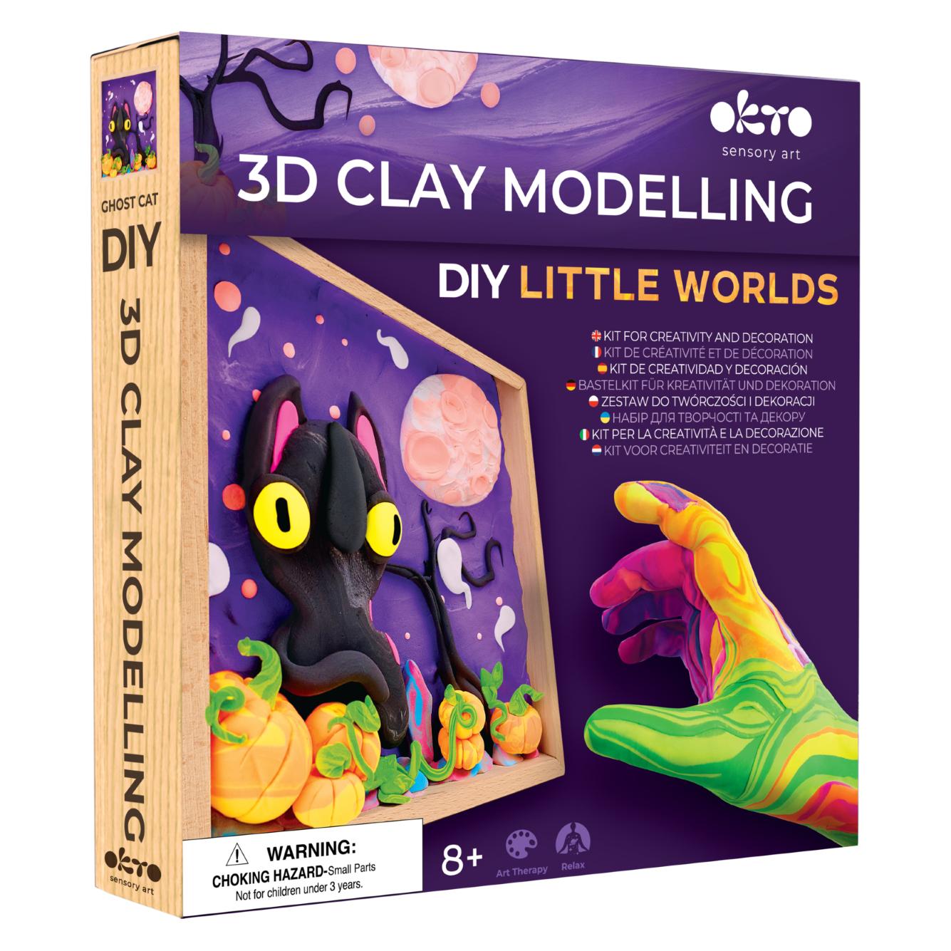 Okto Set Modelliermasse Air Clay Little Worlds (20052)