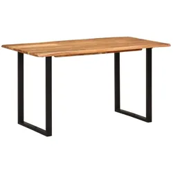 vidaXL Esstisch 140×70×76 cm Akazie-Massivholz