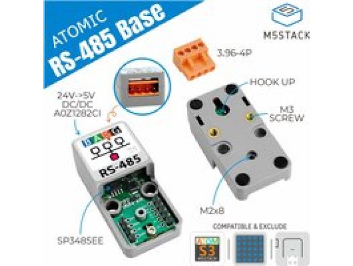 M5Stack officiële ATOMIC RS485-basis TTL-RS485-converter
