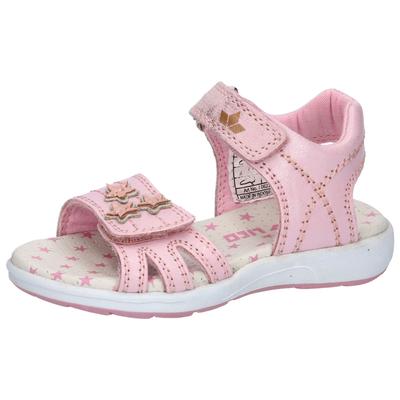 Sandale LICO "Sandale Madita V", Mädchen, Gr. 29, rosa, Leder, Schuhe Sandale