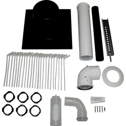 Anschluss-Set DN60/100 - C93x DN60 im Schacht, Abdeckung PP