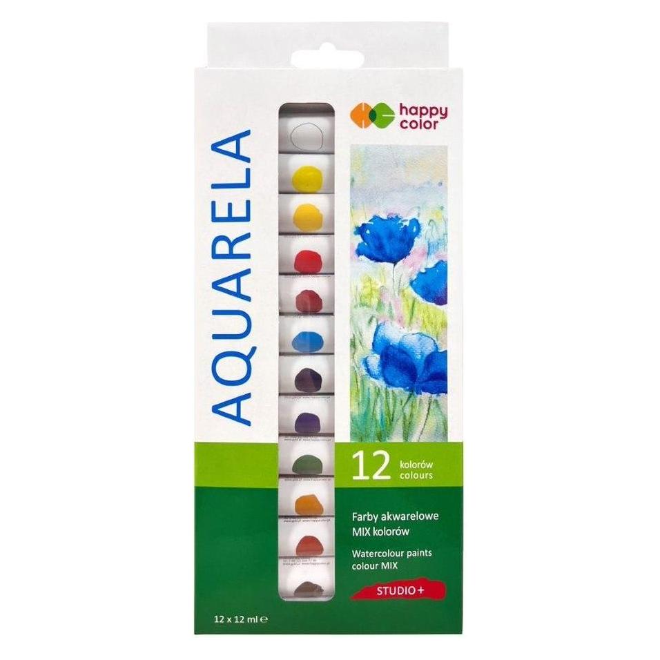 GDD Aquarellfarbe 12col Studio HAPPY COLOR (12 ml) (47602933)