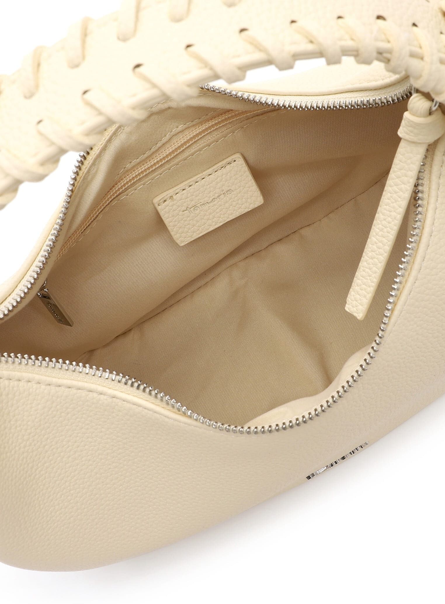 Beuteltasche TAMARIS "Beutel TAS Kate", Damen, Gr. B/H/T: 26cm x 19cm x 10cm 0, gelb (lightgelb 431), Polyester, Taschen Beuteltasche