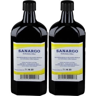 Sanargo kolloidales Silber Flaschen 2x 2x500 ml