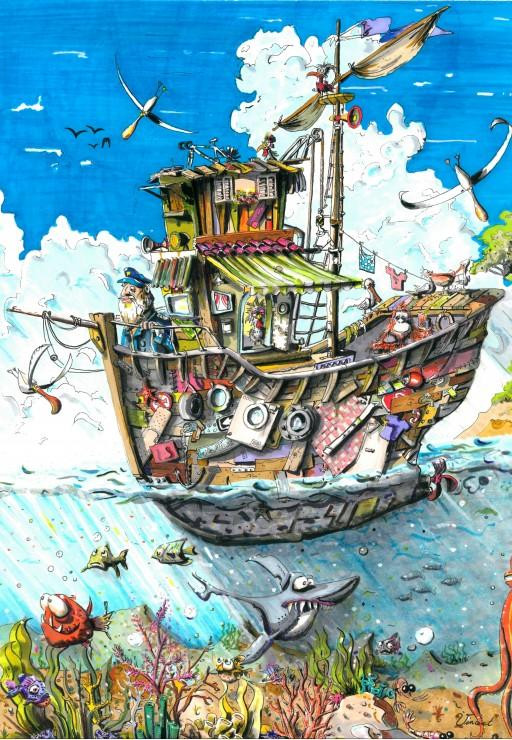 Grafika Puzzel Avontuur op Zee - 1000-delige puzzel