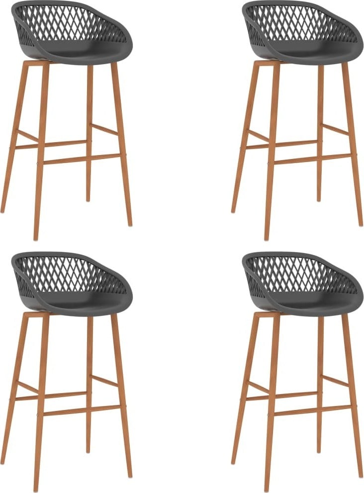 Prolenta Barkrukken set van 4 grijs