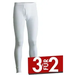 JBS Lange Unterhosen Original 30005 Longjohns Weiß Baumwolle XXXL Herren