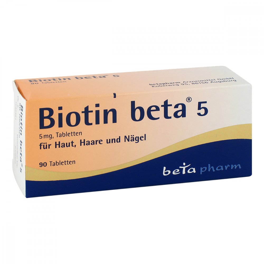 betapharm Arzneimittel GmbH Biotin Beta 5 5mg Tabletten 14278466