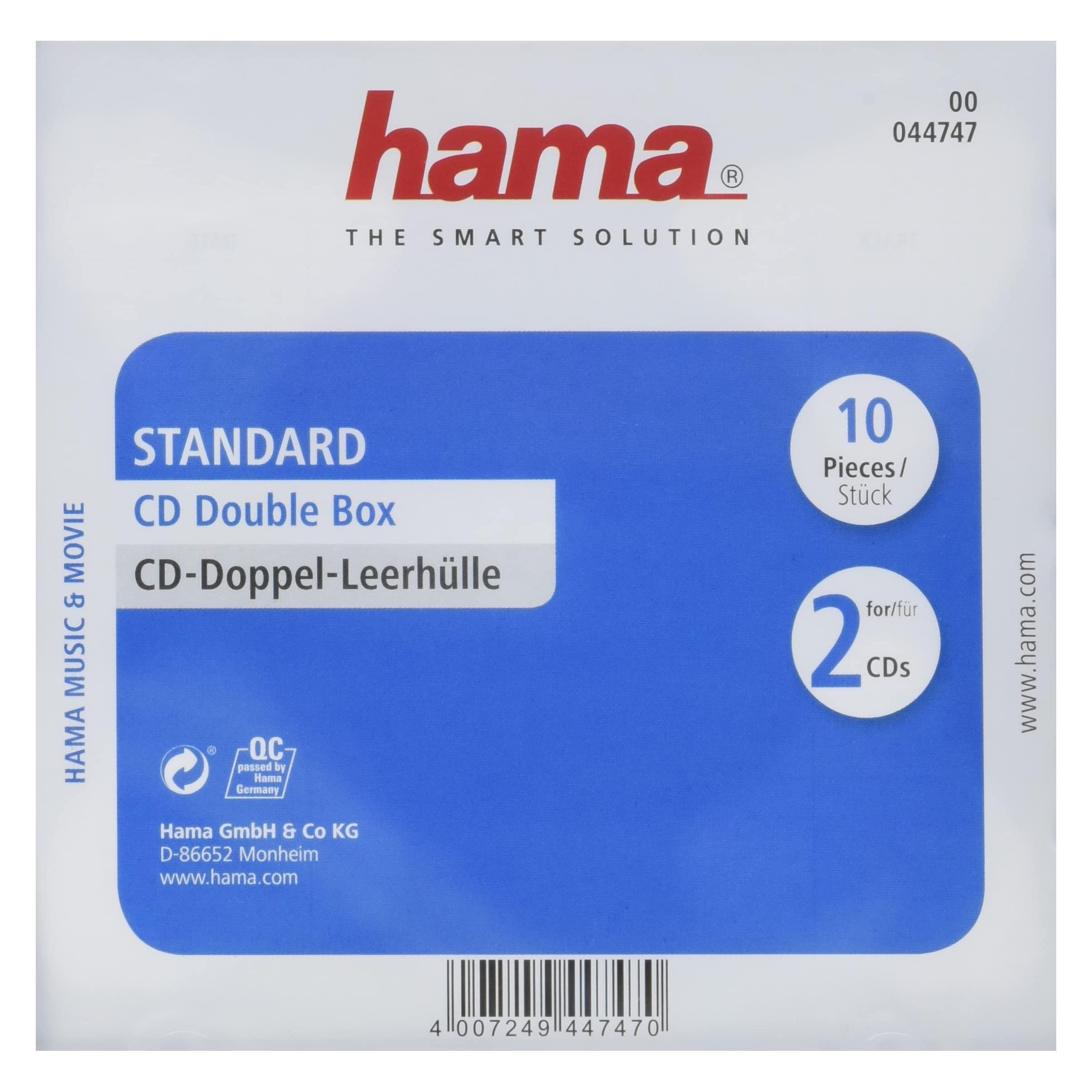 Hama CD Double Box 10er Jewel-Case (44747)