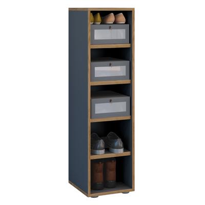 Schuhregal VCM "Holz Regal Schuhschrank Schuhregal Salia B30", grau (anthrazit), Regale, Schuhregal