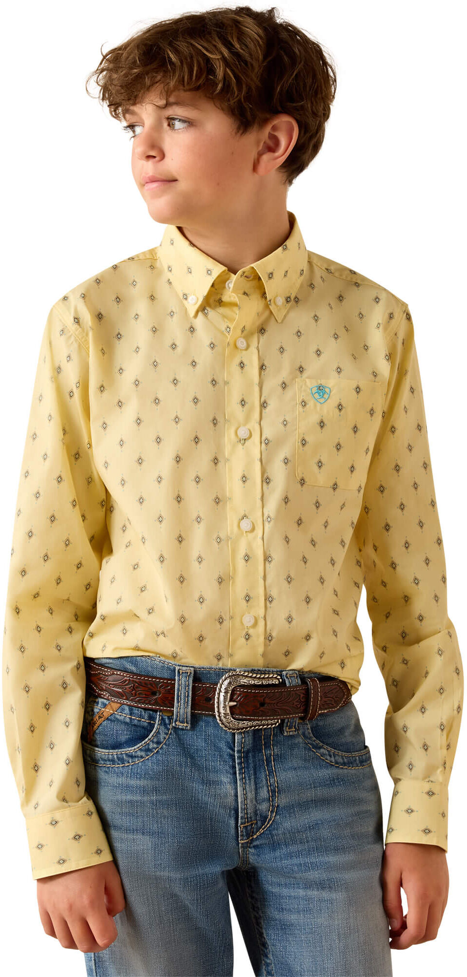 Kid's Pacey Shirt in Sunlight Medallion, Size: XS by Ariat