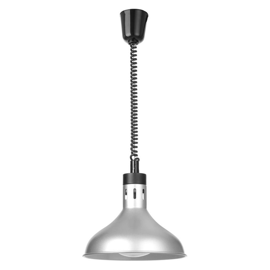 Hendi Höhenverstellbare Wärmelampe, glockenförmig,, Silber, 230V/250W, Ø295x(H)207mm (76449419)