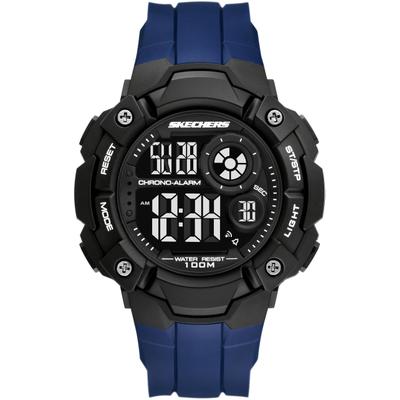 Chronograph SKECHERS "WESTLAWN", blau (blau, schwarz), Armbanduhren, Herren, schwarz, Chronograph, Quarzuhr, Armbanduhr, Herrenuhr, digital, Tag, Wochentag