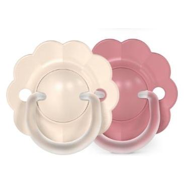 Suavinex 2x Schnuller umkehrbar Wunder 0-6M rosa+beige (2x, 0 - 6 Monate) (SU309510)