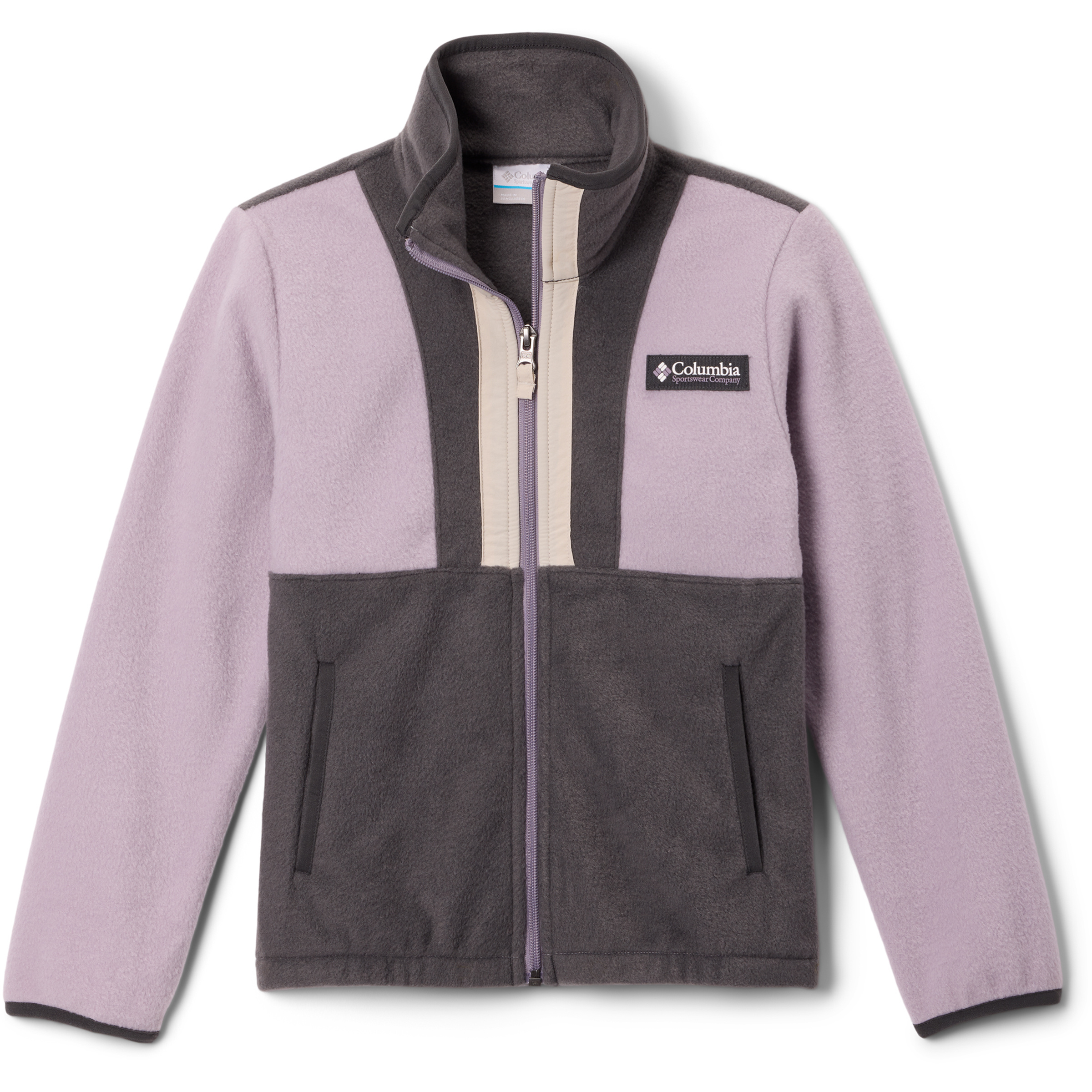 Columbia Back Bowl II Kinder Fleecejacke lila Größe 120 Trekking Widerstandsfähig