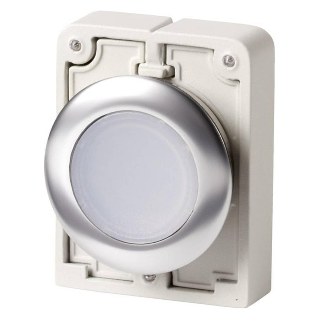 Eaton Illumin pushbutton act 30mm flat white (M30C-FDL-W)